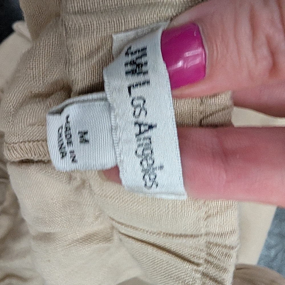 Johnny Was JW LA Linen Embroidered Joggers Size Medium - Picture 5 of 9